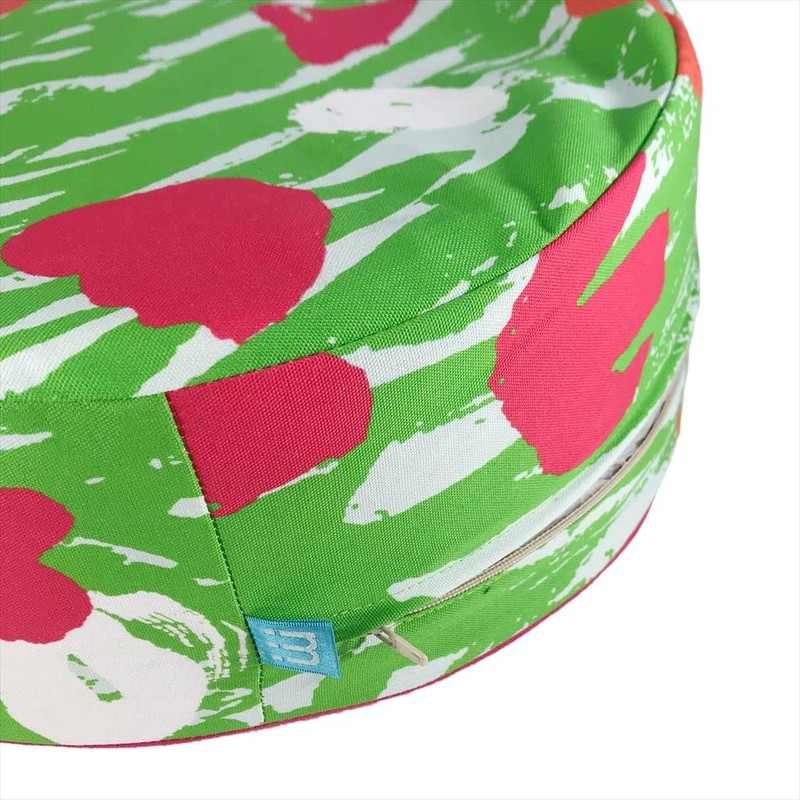 minimynimo Round 40 Nordic Green Blue Floor Cushion Cover (Graspop