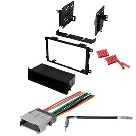 CACHÉ KIT930 Bundle with Car Stereo Installation Kit for Hummer H2 2003 – 2007 in Dash Mounting Kit, Harness, Antenna for Single or Double Din Radio Receivers (4 Item)