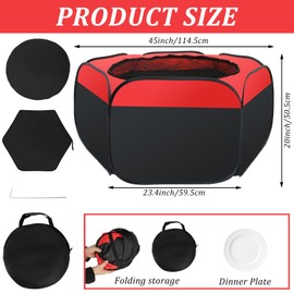 Brooder Box for Chicks,45 x 20 Inch Chick Brooder Boxs,Chicken Brooders Playpen/Tent with Door for Chick,Pop-Up Brooder-Box Starter Brooder Kit with Storage Bag, Top Cover, Fixed Pegs, Waterproof Mat