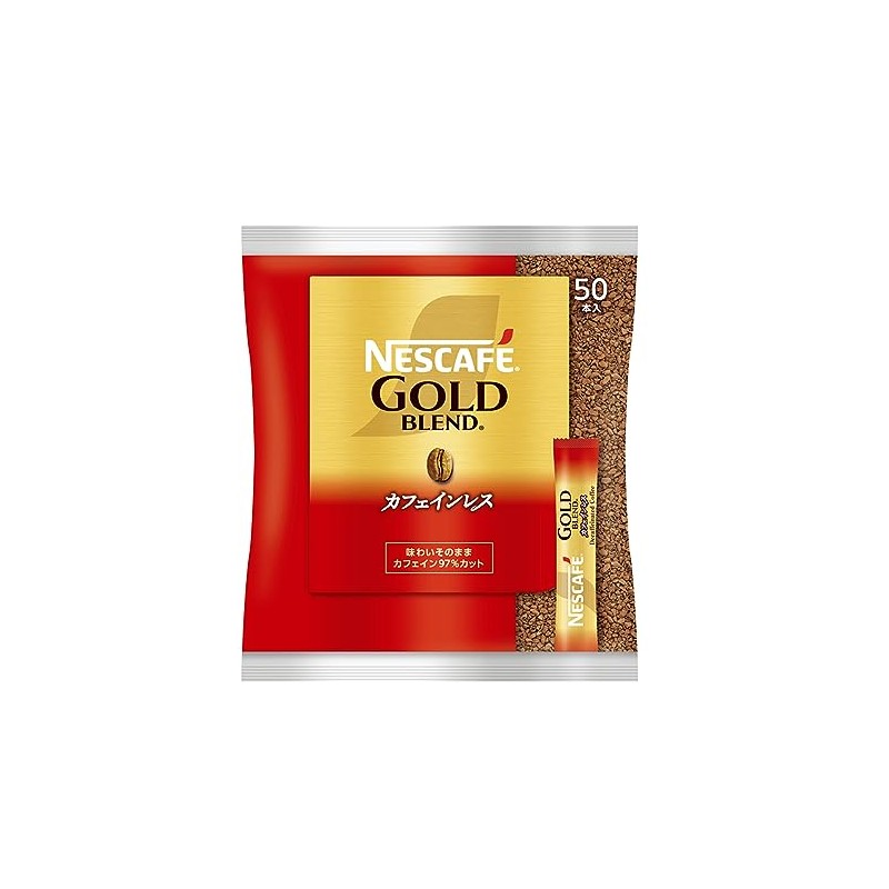 Nestle Commercial Stick Coffee Nescafe Gold Blend, Caffeine-less, 0.07 oz