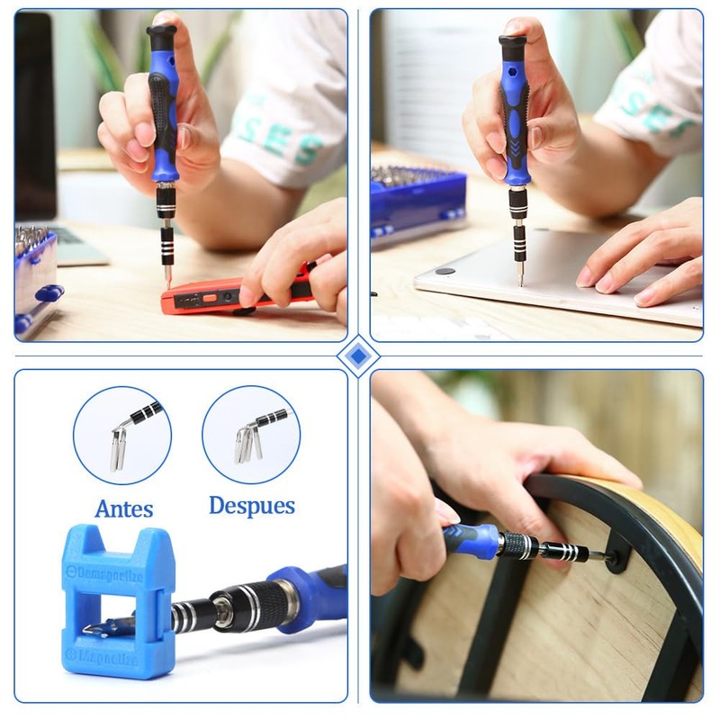 POFET Screwdriver Set 142 Pieces Electronic Precision Screwdriver With 120