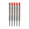 5 x Red Quality Refills for Parker Ballpoint Medium Point