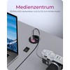 ICY BOX IB-Hub1404A Tisch-Hub (60 mm) zum Einbau, 3x USB