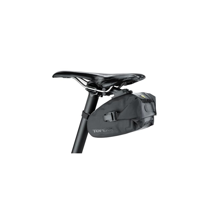 Topeak Wedge Drybag with Fixer (Black, 5.9x3.5x3.5-Inch, Small)