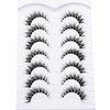 Pooplunch False Eyelashes Invisible Band Cat Eye Look Natural Wispy