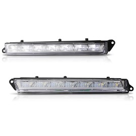 GRAND ORANGE LED DRL Daytime Running Light Fog Light Lamp 2Pcs Fit Benz GL-Class X164 GL320 GL350 GL450 GL550 ML63 X166 2007-2013 A1649060351, A1649060451, 1649060351, 1649060451