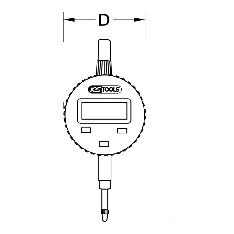 KS Tools 300.0565 Digital-Präzisions-Messuhr 0-10mm