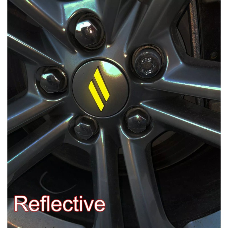 Nikkalite Reflective Pre-Cut Center Cap Hash Mark Decal for Dodge