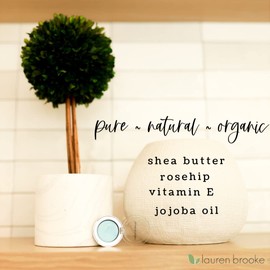 Lauren Brooke Cosmetiques Cream Eyeshadow | Natural Organic Eyeshadow, Richly Pigmented Eye Makeup, Creme Eyeshadow For Women (Sky (Shimmer))