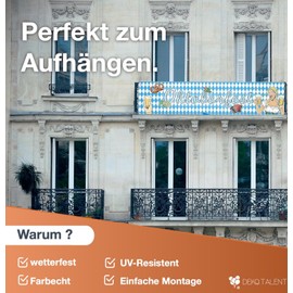 Ultimate XXL Oktoberfest Decoration - Blue/White Bavarian Wiesn Decoration with Over 100 Pieces