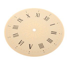 SEWACC DIY Clock Dial Replacement Stylish Round Clock Dial Part Durable Aluminum Design for Personal Style Easy Installation for Unique Creations