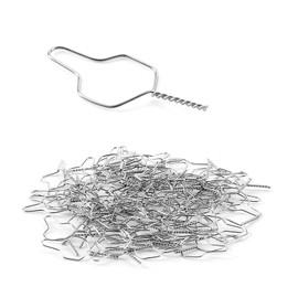 LA MIERE- 100 unidades de alambre de ligadura preformado de acero inoxidable de 0,010 pulgadas para ortodoncia. Alambre corto para ligaduras de acero inoxidable.