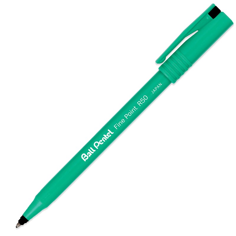 Pentel R50 Fine Point Rollerball Pen - 0.8mm Tip -
