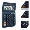 Casio Tischrechner MS-8E, 8-stellig, Währungsumrechnung, Gummifüße, Schnellkorrekturtaste, Solar-/Batteriebetrieb, silber