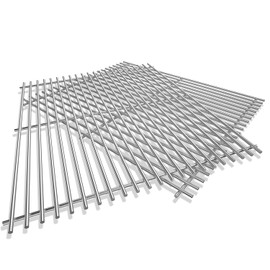 KEESHA 304 Food Grade Stainless Steel Grates Insert for Weber Crafted Genesis II 400 Series Grill Grates for Weber Genesis ll E-410/S-410, LX E-410/LX E-440, E435/S 435, SE-410, LX 440/LX S-440