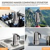 12 Cup 600ml Moka Pot Stainless Steel Espresso Coffee Maker