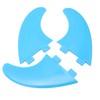 3Pcs Surfboard Fins Nylon Plastic Blue Thruster Fin Surfing Board