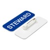 Steward 1 x 3" Name Tag, Blue (3 Pack)