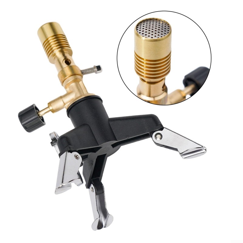 Tragbarer Bunsenbrenner, Bunsenbrenner, Licht-Gasbrenner, schwarz + kupferfarben