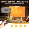 Chicken Coop Heater, 180 W Efficient Dual-Heating Chicken Heater Built-in