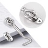 BuxiuGK 2 Piece Heavy Duty Cabin Hook Eye Door Latch