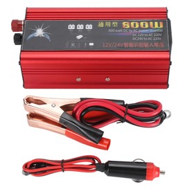 Car Power Inverter 800W 12V 24V DC to  AC Battery Boost Converter for Vehicles Boats