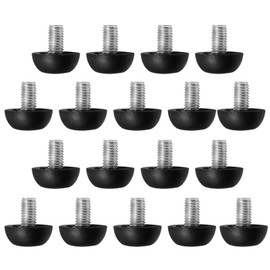 Vkinman Adjustable Furniture Feet 8mm x 1.25 M8, Stainless Steel Table Levelers: Outdoor Screw-in Leveling Feet for Tables, Chairs, Cabinets, and Stools 18Pcs