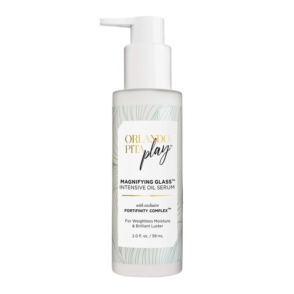 ORLANDO PITA PLAY Magnifying Glass Intensive Polish Serum, Exclusive Fortifinity Complex, For Weightless Moisture & Brilliant Luster, Nourishes Dry & Damaged Hair, 2.0 Fl Oz