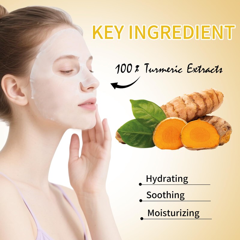 Turmeric Face Masks Sheet（6Pack）