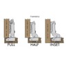 Bulk Hardware BH06239 Cabinet Hinge 26mm 95 Degree Cruciform ZP
