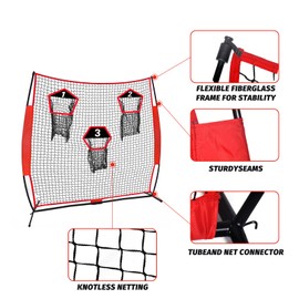 Doublehorse Football Pocket,Football Training Target,Adjustment Throwing Zone,Suitable for Any Football Net,Adjustable Height