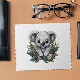 2 x 'Cute baby koala' Microfibre Lens/Glasses Cleaning Cloths (LC00021064)