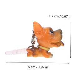 Operitacx 12Pcs Adorable Dog Earphone Caps Cute Cartoon Earphone Plugs Headphone Jack Accessories for Phones Electronics Durable Design