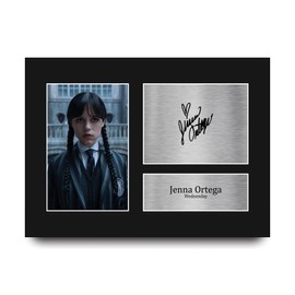 HWC Trading Jenna Ortega Wednesday Gifts Printed Signed Autograph Picture for TV Show Fans - A4