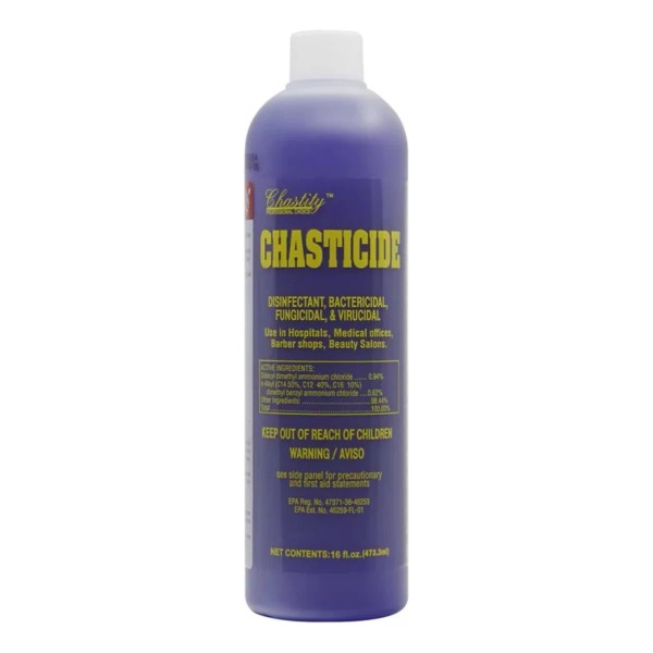 CHASTITY Liquido Desinfectante Chasticide Barberia Estética  473.3 Ml