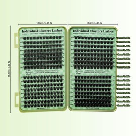 Lashsun Individual Eyelash Extensions Clusters, 1 Count Mixed Length & Style False Eyelashes, Self Grafting Curl Eyelashes, Eye Makeup Enhancement