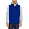 IZOD Men's Fleece Lined Softshell Vest, Cobalt