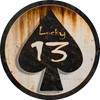 ProSticker 302 (One) 4" Phantom Series Lucky 13" Rat Rod