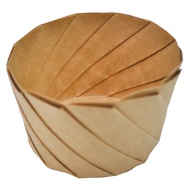 Artnap Disposable Tableware, Brown, 3.5 x 2.8 x 2.8 inches (8.8 x 7 x 5 cm), Origami Cups, AMOK005, Pack of 20