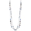 Noessla Layered Long Necklaces for Women Crystal Beaded Statement Necklace