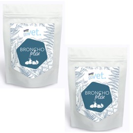 Bunny goVet - BRONCHOplex | Double Pack | 2 x 325 g | Supplementary Feed for Dwarf Rabbits, Guinea Pigs, Chinchillas & Degus | For Respiratory Support