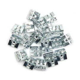 Hihaha Metal Retainer Clip/for Car/Metal / 20 Pcs Silver Tone