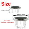 4 Pack Sink Overflow Covers Bathroom Kitchen Basin Trim Single