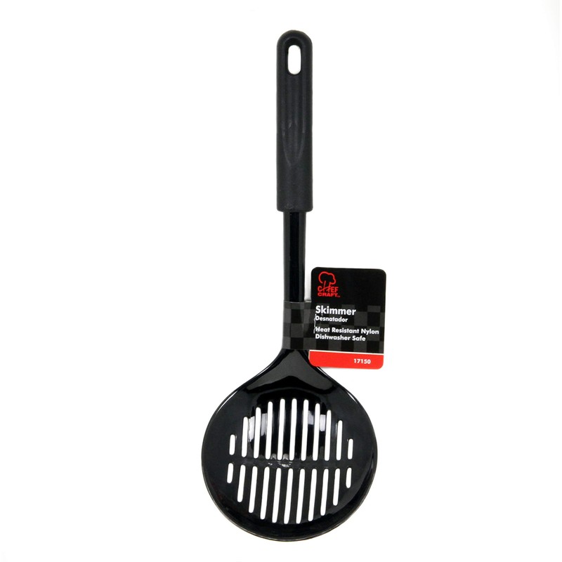 Chef Craft Basic Black Nylon Skimmer, 12.5 inch