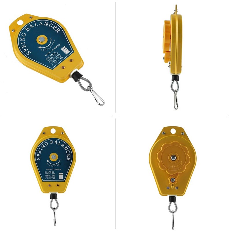 Spring Balancer,0.5-1.5Kg Retractable Balance Scales Sturdy Fixture Holder Hanging for