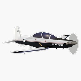 T-6 Texan II Trainer Aircraft Window Bumper Sticker Decal 5"