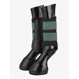 Horse Boot, Professional Horse Leg Protector Boots, Equine Boots, Wraps & Accessories,Superior Protection and Comfortable, Durability Fit 2 Pack (S, Green+Black)
