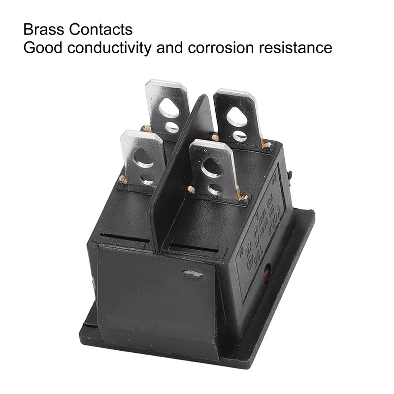 50PCS Snap Power Switch Brass 4 Pin 2 Position Mini
