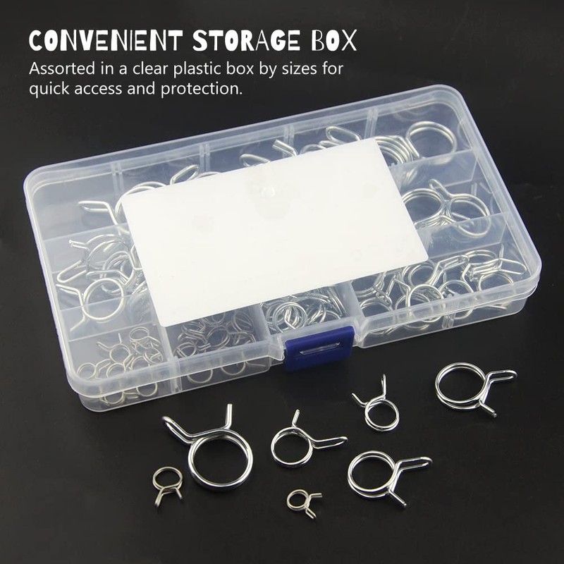 WMYCONGCONG 70 PCS Double Wire Fuel Line Hose Tube Spring