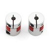 Befenybay 2pcs 5 mm to 5 mm Aluminium Plum Flexible